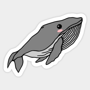 Cute Humpback Whale Sticker